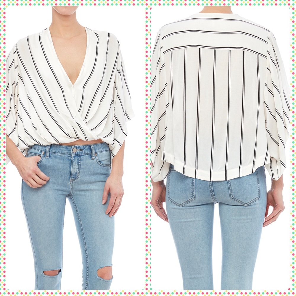 Free People Stripe Blouse